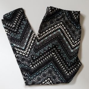 Patterned Fleece Lined Leggings